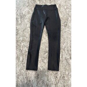 Spanx Faux Leather Leggings for Women, Size M - Black EUC